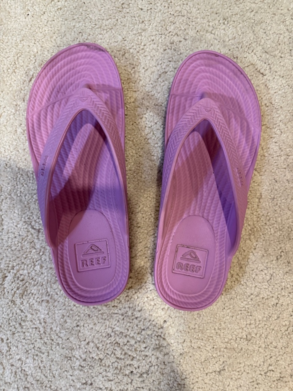 Reef Pink Cushioned Thong Sandals